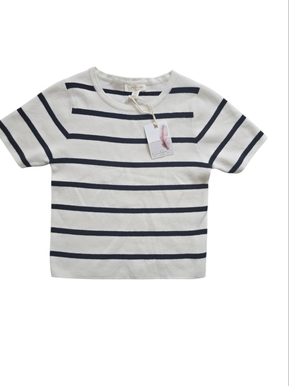 NWT Jessica Simpson girls' striped T-shirt Sweater Size L(12)